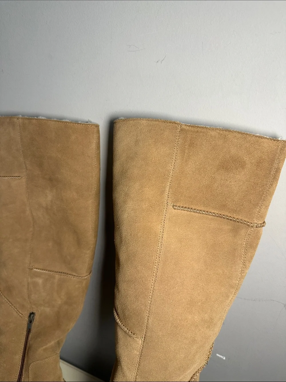 Ugg Xtra heights Tall over the knee Suede Platform chestnut tan boots
